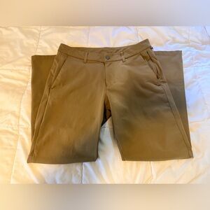 Lululemon Pants Men’s Brown Commission Slim Warpstreme LM5AF2S 33x29